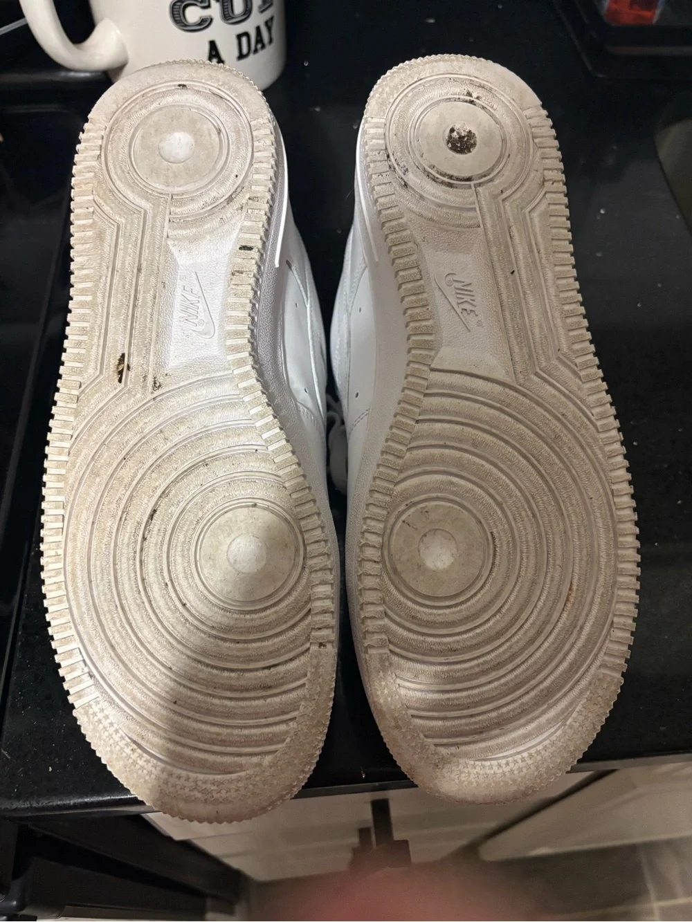 Nike Kids White Leather Low-Top Sneakers